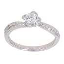 18ct White Gold 0.41ct Brilliant Cut Diamond Solitaire Ring