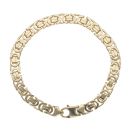 9ct Yellow Gold Byzantine Bracelet 8"