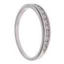 18ct White Gold 0.25ct Brilliant Cut Diamond Half Eternity Ring