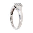 18ct White Gold 0.27ct Diamond Cluster Ring