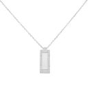 Unique & Co Stainless Steel Bar Pendant And Chain 20"