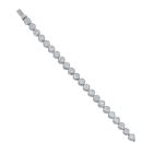 18ct White Gold 2.00ct Brilliant Cut Diamond Tennis Bracelet 7"