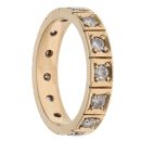 14ct Yellow Gold 0.65ct Brilliant Cut Diamond Full Eternity Ring