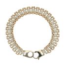 9ct Yellow and White Gold Fancy Bracelet 8"