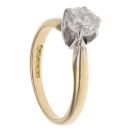 18ct Yellow Gold 0.90ct Brilliant Cut Diamond Solitaire Ring