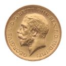 1912 George V Large Head UK Half Sovereign Coin