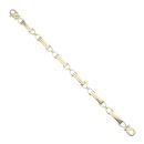 9ct Yellow Gold Fancy Bracelet 7"