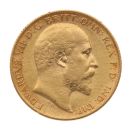 1909 Edward VII Large Head UK Half Sovereign Coin