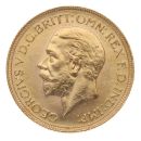 1929 George V Small Head South Africa Full Sovereign Coin