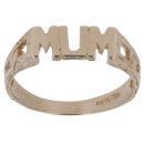 9ct Yellow Gold Mum Curb Style Ring