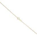 14ct Yellow Gold Cubic Zirconia And Red Stone Cluster Pendant And 18" Chain