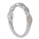 Neil Lane 14ct White Gold 0.27ct Single Cut Diamond Crossover Ring
