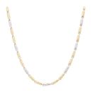 14ct Yellow and White Gold Fancy Chain 24"