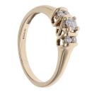 9ct Yellow Gold 0.20ct Brilliant Cut Diamond Ring
