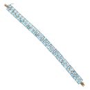 9ct Yellow Gold Topaz Bracelet 7"