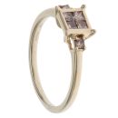 9ct Yellow Gold 0.25ct Champagne Princess Cut Diamond Cluster Ring