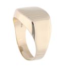 14ct Yellow Gold Patterned Signet Ring