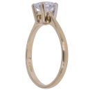 9ct Yellow Gold Cubic Zirconia Single Stone Ring