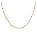 9ct Yellow Gold Fancy Beaded Twist Chain 16"