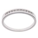 9ct White Gold 0.25ct Brilliant Cut Diamond Eternity Ring