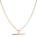 9ct Yellow Gold Belcher T-Bar Chain 22"