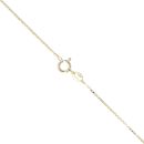 Gold Plated Silver Cubic Zirconia Claddagh Heart Pendant and Chain 18"