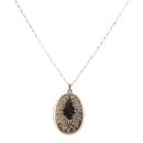 9ct Yellow Gold Floral Patterned Locket And Chain 20"
