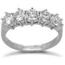 18ct White Gold 1.50ct 5 Stone Diamond Ring