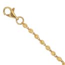 22ct Yellow Gold Knitted Bead Bracelet 6.5"