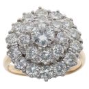 18ct Yellow Gold 2.75ct Brilliant Cut Diamond Cluster Ring