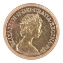1982 Elizabeth II Decimal Portrait UK Half Sovereign Coin