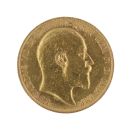 1910 Edward VII Large Head UK Full Sovereign Coin