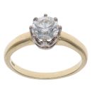 18ct Yellow Gold 1.00ct Brilliant Cut Diamond Solitaire Ring
