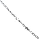 Silver Star and Bar Chain 22"