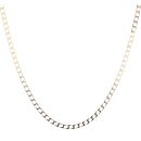 9ct Yellow Gold Square Curb Chain 24"