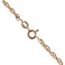 9ct Yellow and White Gold Floral Locket and Chain 24"