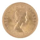 1966 Elizabeth II First Portrait UK Full Sovereign Coin
