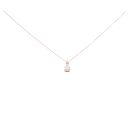 9ct Rose Gold 0.50ct Pear Cut Diamond Pendant And Chain 18"