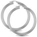 Mint Of London 925 Silver Polished Hoop Earrings