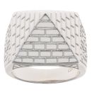 Silver Pyramid Ring