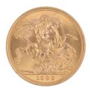 1962 Elizabeth II First Portrait UK Full Sovereign Coin