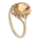 9ct Yellow Gold Citrine Single Stone Ring