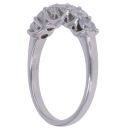 Platinum 1.00ct Brilliant Cut Diamond Half Eternity Ring