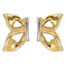 22ct Yellow Gold Butterfly Stud Earrings