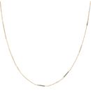 9ct Yellow Gold Bar and Curb Link Chain 24"