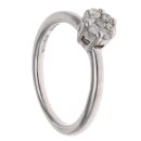 9ct White Gold 0.25ct Brilliant Cut Diamond Cluster Ring