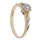 9ct Yellow Gold 0.15ct Diamond Solitaire Ring