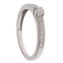 9ct White Gold 0.25ct Brilliant Cut Diamond Solitaire Ring
