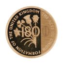 2025 Charles III Anniversary of the United Kindom Tristan Da Cunha 1/8 Sovereign Coin Proof Boxed