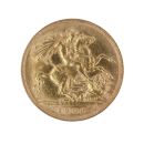 1908 Edward VII Large Head UK Half Sovereign Coin